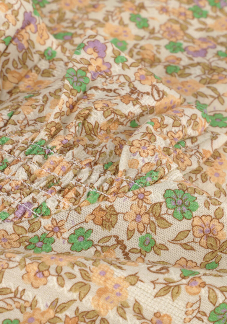DAILY7 zand daily7 blouse short sleeve flower