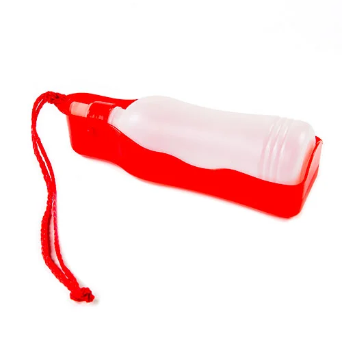 Dispensador de água portátil vermelho TK-Pet para cães e gatos