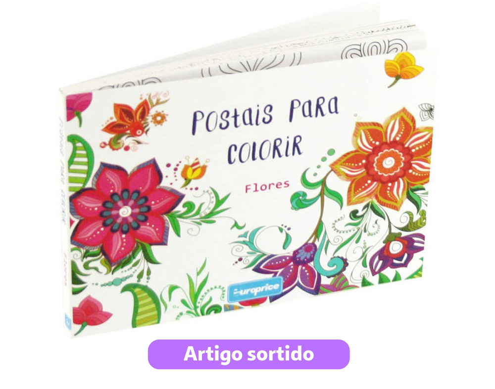 POSTAIS PARA COLORIR - MODELOS SORTIDOS