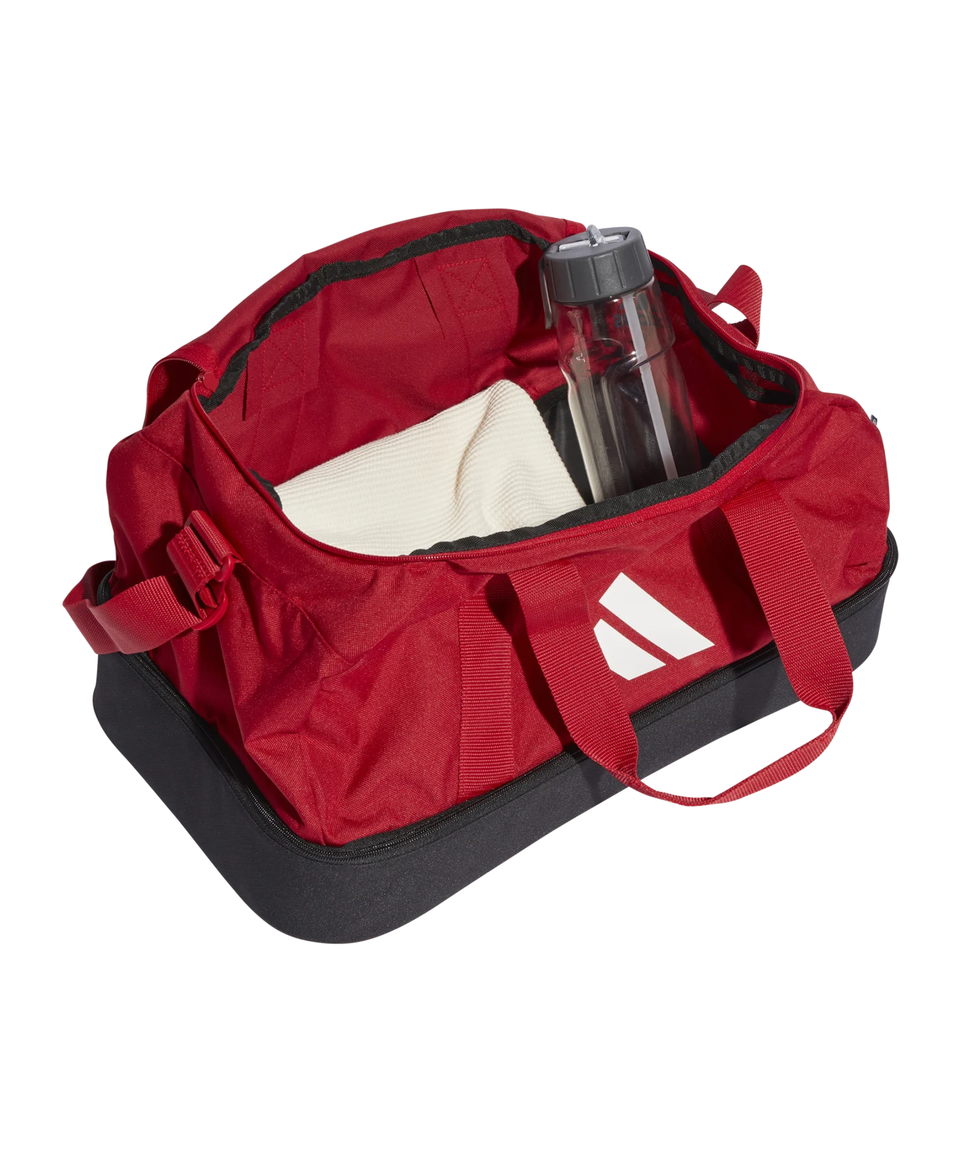 adidas Tiro League Duffel Bag Gr. S Rot Weiss