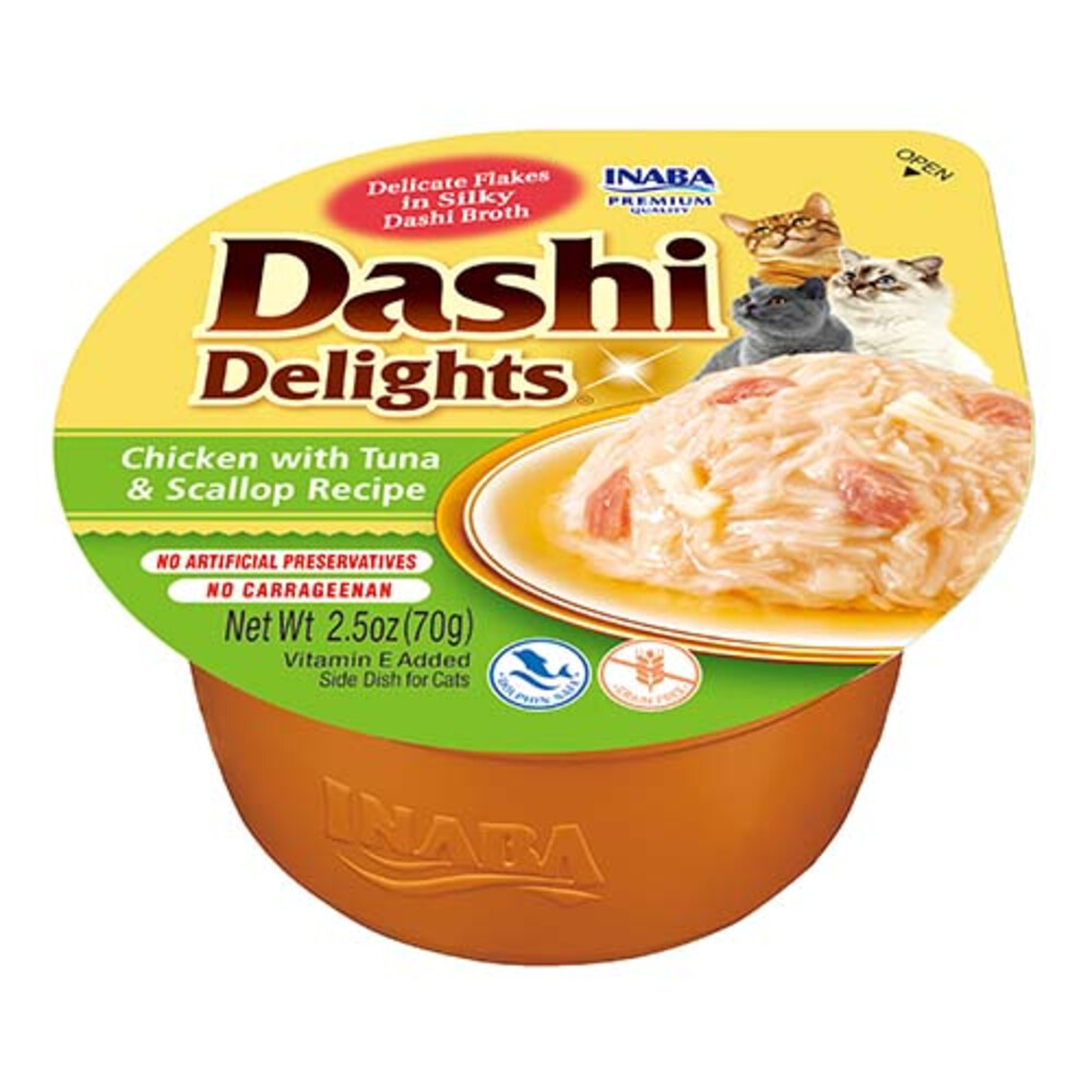 Ciao Dashi Delights Kattenvoer Nat Chicken & Tuna & Scallop70 gr