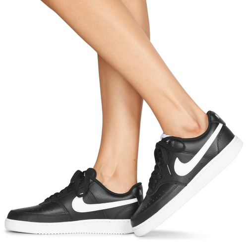 Nike - COURT VISION LOW - Noir / Blanc