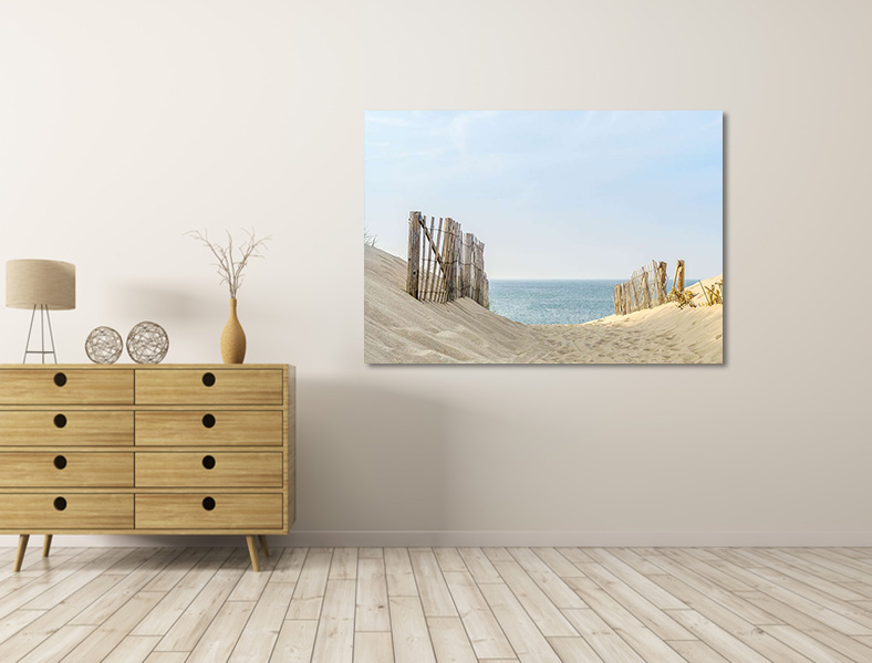Canvas schilderijen Duinen, strand en zee 4 - 90 x 60 cm