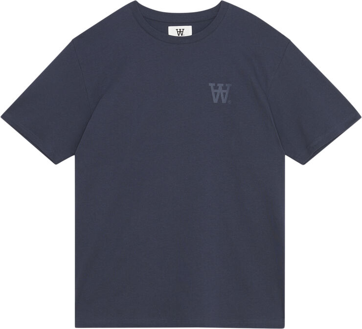 Wood Wood WWAce AA Chest Print Tshirt Dark navy