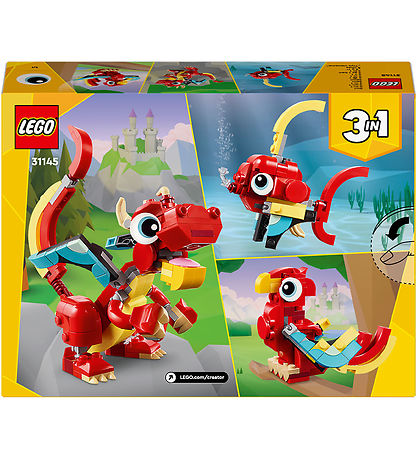 LEGO? Creator - Rød Drage 31145 - 3-i-1 - 149 Dele