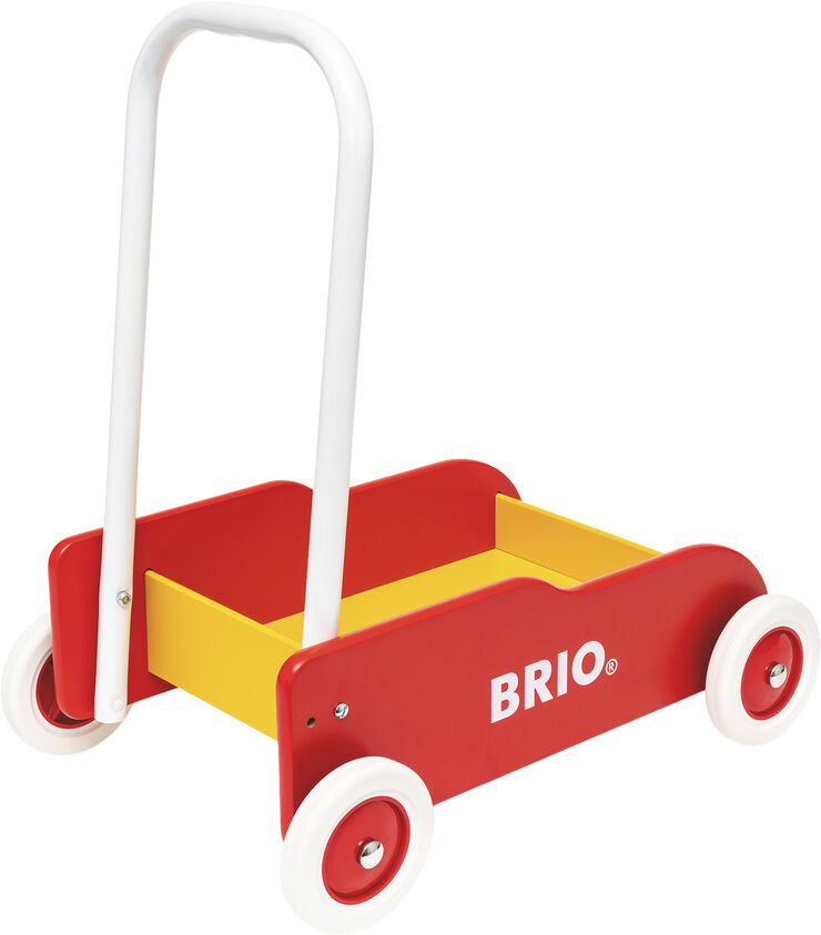 Brio Brio Lære-gå vogn rød/gul