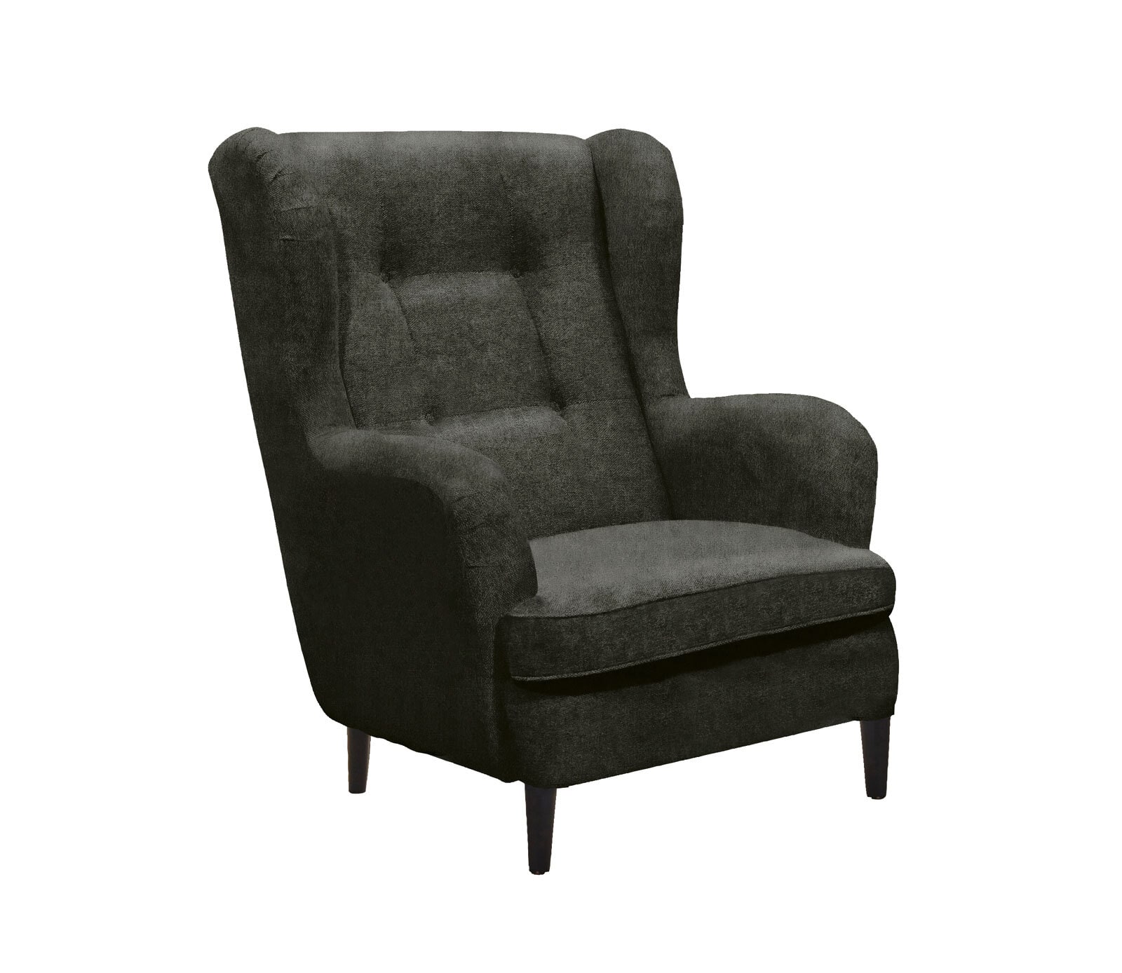 Ohrensessel Olivia 76x102x95 cm schwarz