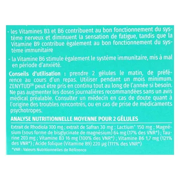 Phyto Research Zenytud 60 gélules