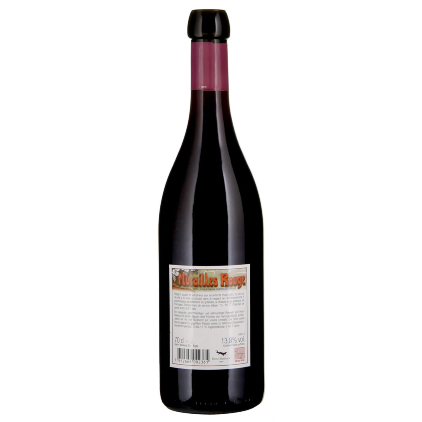 Chablais AOC Pinot Noir Murailles Rouge -70cl
