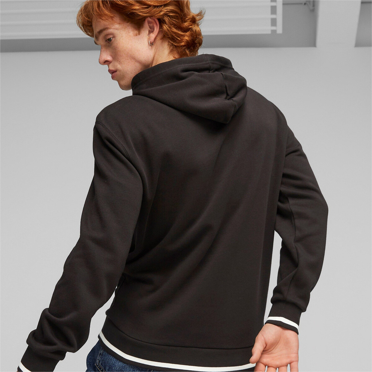 PUMA<br>Moletom com capuz e logo grande