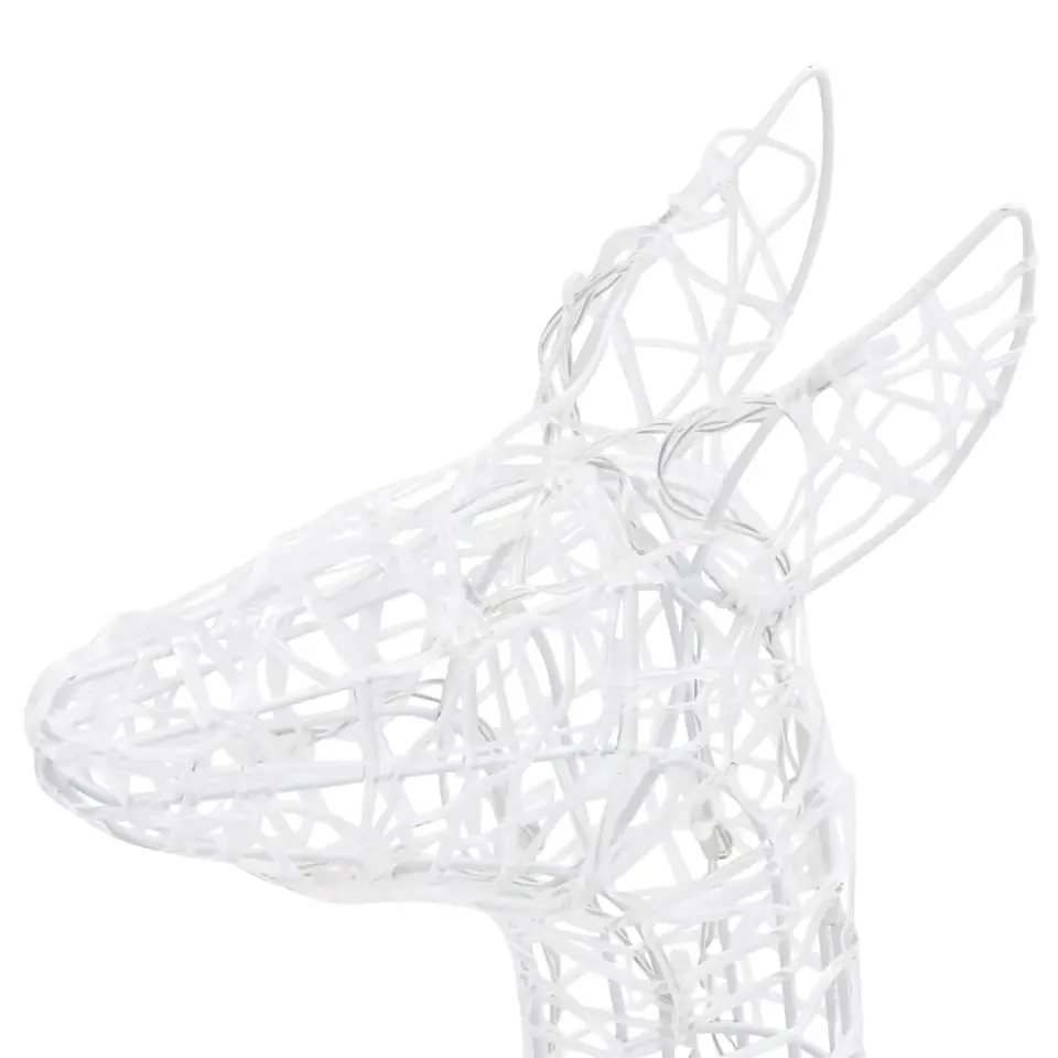 vidaXL Kerstversiering rendierfamilie 300 LED's meerkleurig acryl