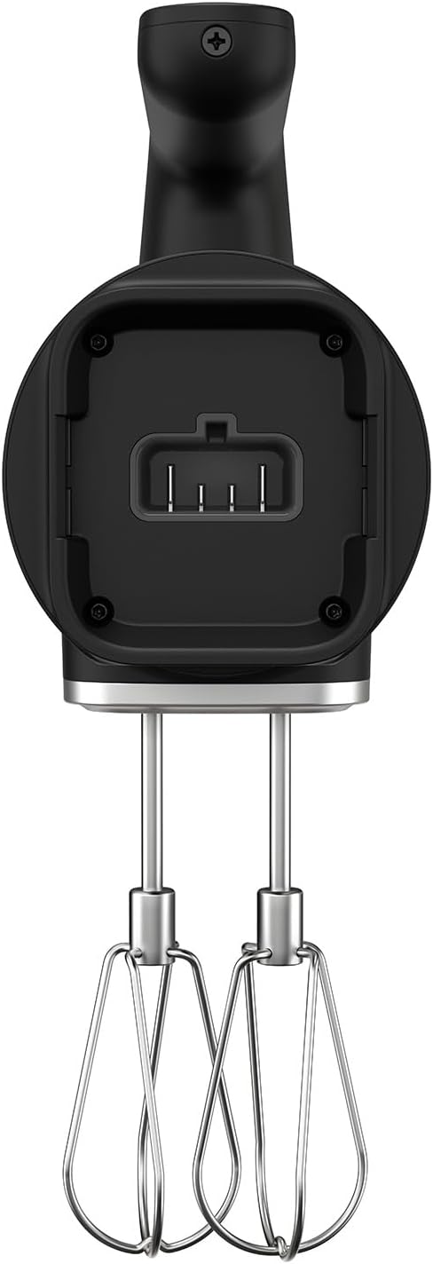 KitchenAid Handmixer kabellos - Go Cordless - Mit 7 geschwindigkeiten und soft start - 2 Edelstahl turborührbesen - 60 Minuten Nutzungsdauer pro Ladung - Schwarz - Ohne Akku