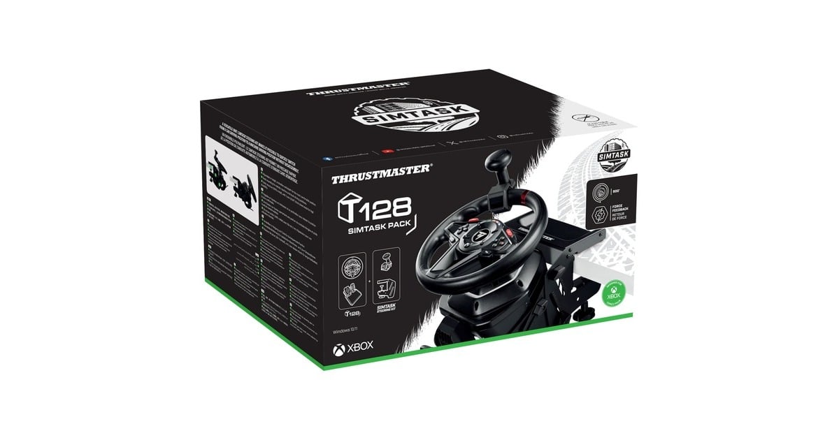 ThrustmasterT128 Simtask Pack simulatorset  (Donkergrijs, Pc, Xbox Series X|S, Xbox One)