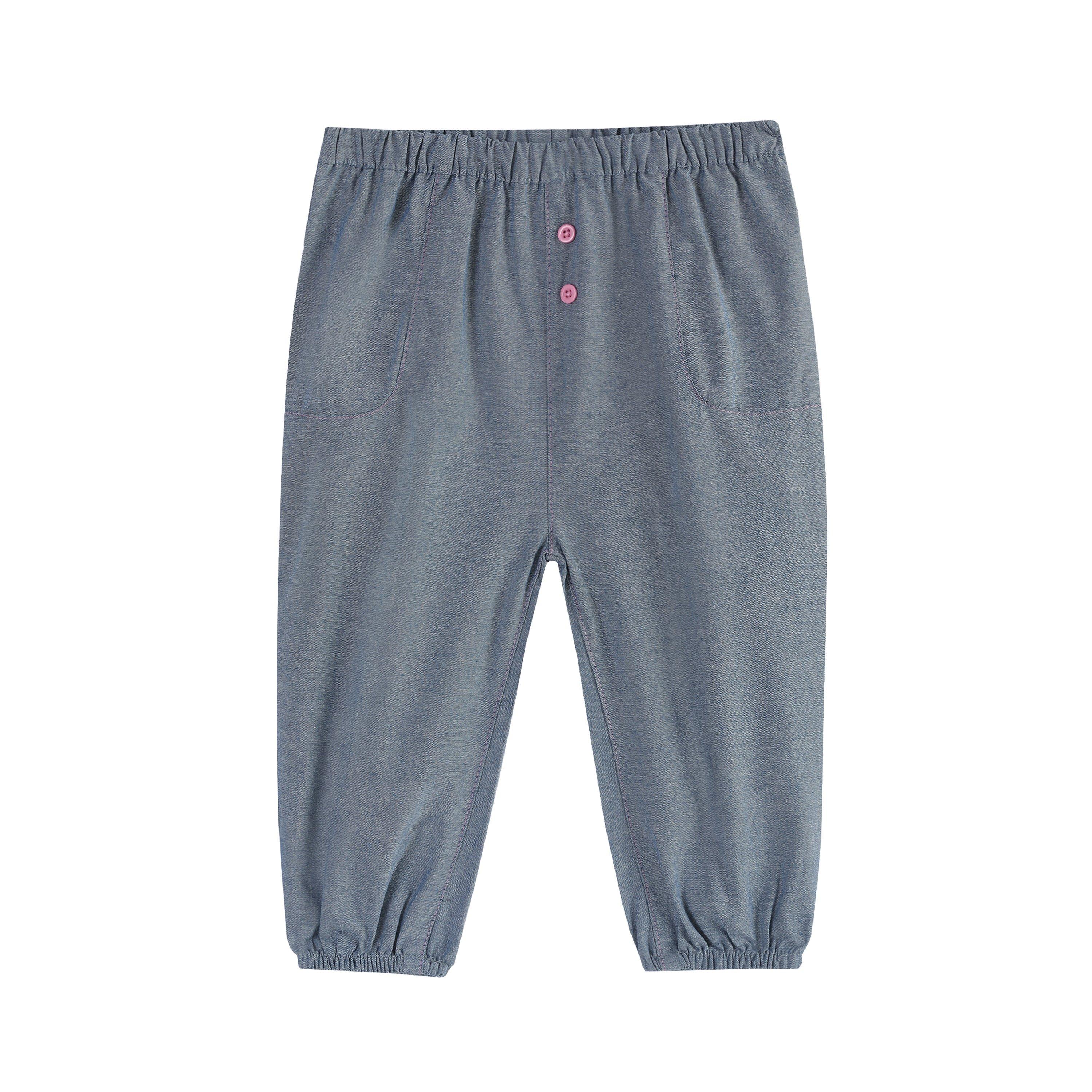 Hello World Studio Baby Girl Cute Top and Denim Trouser