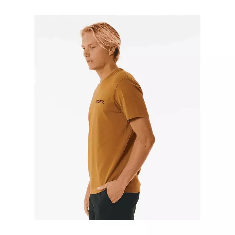Teeshirt RIPCURL Brand Icon Tee Gold M