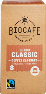 Biocafé Bio Cafe Koffiecapsules Lungo Classic 100GR