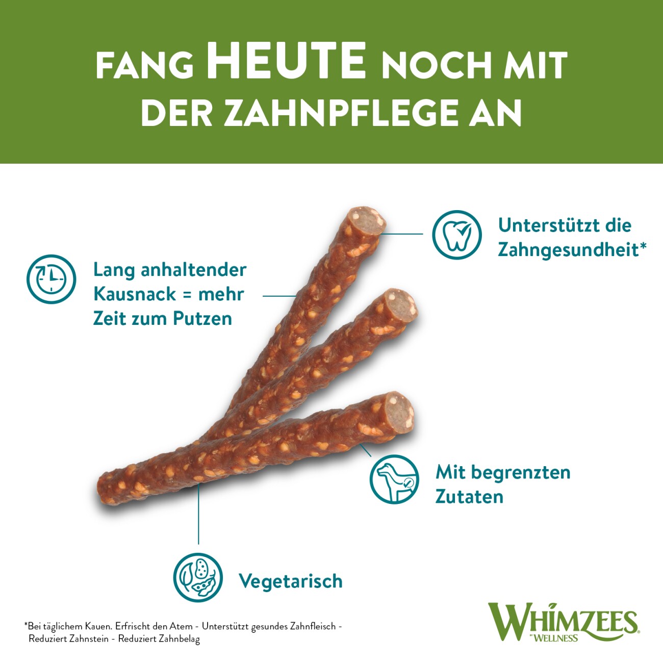 WHIMZEES Zahnpflegesnacks Veggie Sausage S