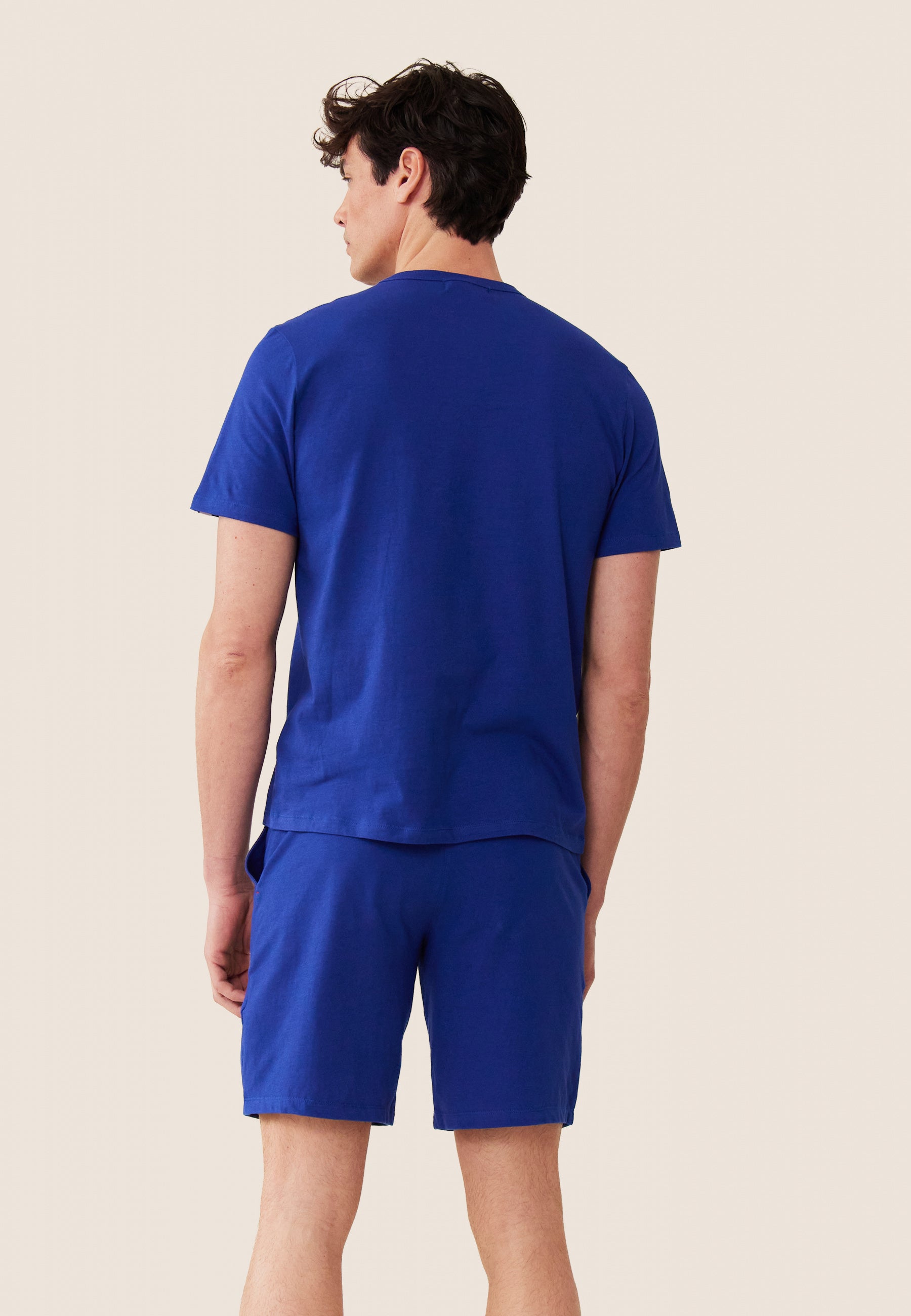 Ensemble pyjama t-shirt et short en coton-Ensemble Pyjama Equipe de France Indigo