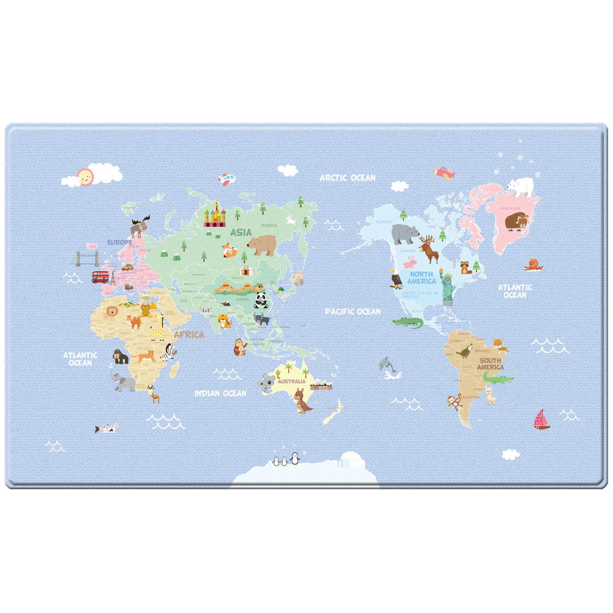 DwingulerDwinguler   Spielmatte 230x140cm Animal World