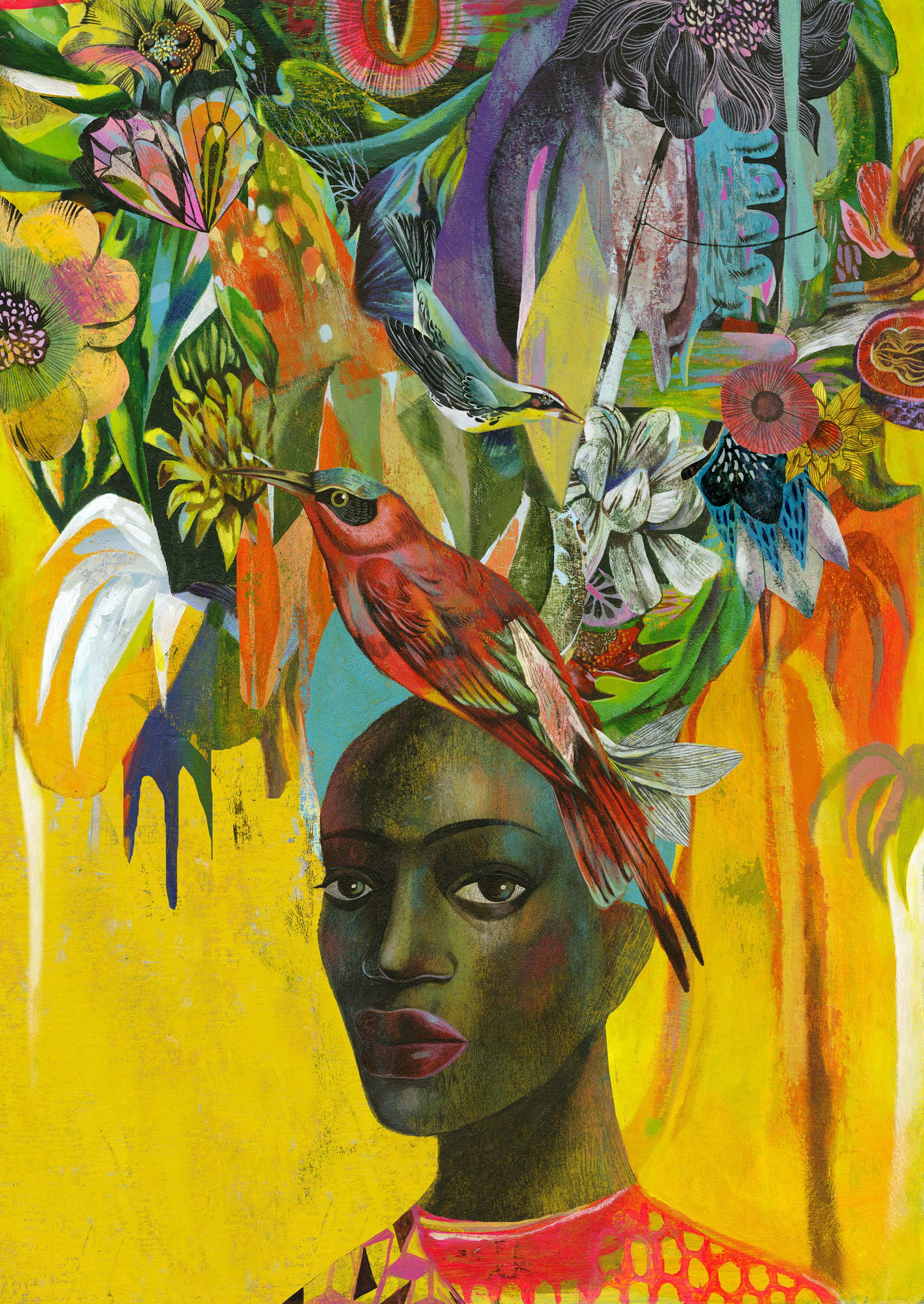 Antoinette Tropical by Olaf Hajek - Limited Edition. Edition of: 150. Signed.