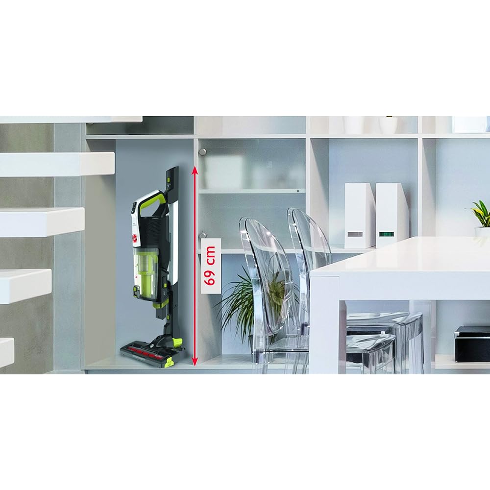 Hoover H-Free 500 HF522NPW, Aspirateur Balai sans Fil Puissant 22V, Autonomie 40 Min, Ultra léger, Affichage LED, Compact, Brosse Poils d’Animaux, Position Parking, Contrôle à Distance (Wi-FI) : Cuisine et Maison