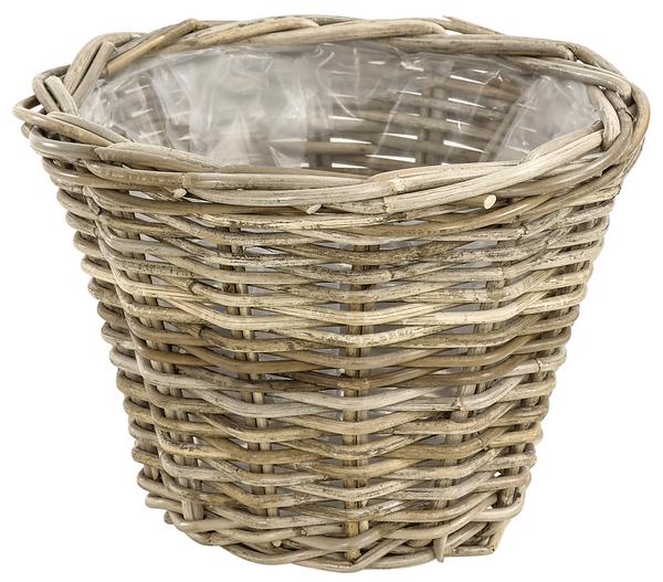 Van der Leeden Rattan-Topf, konisch,