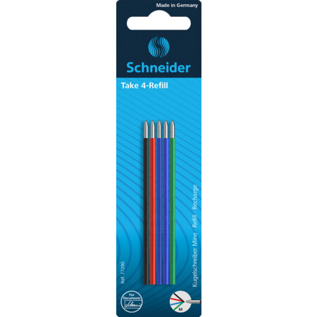 Schneider Take 4 Refill 5er-Pack Kugelschreiber Mine - M
