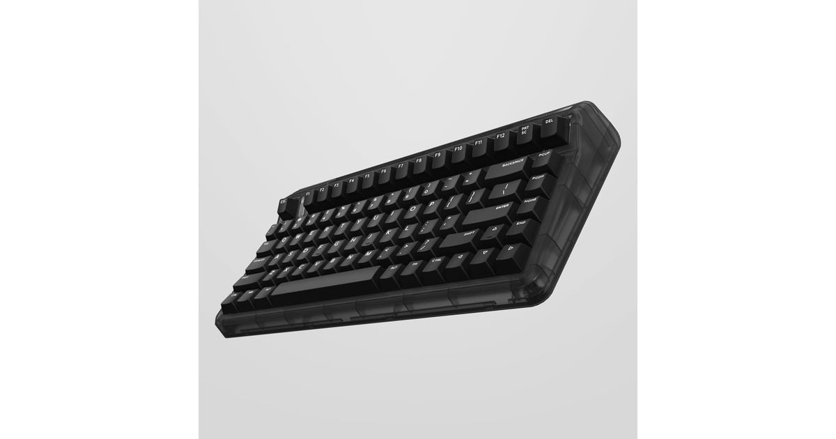 IqunixOG80 Dark Side Wireless Mechanical Keyboard, gaming toetsenbord  (Zwart, US lay-out, Cherry MX Brown, RGB leds, 80% (TKL), Hot-swappable, PBT, 2.4GHz | Bluetooth 5.1 | USB-C)