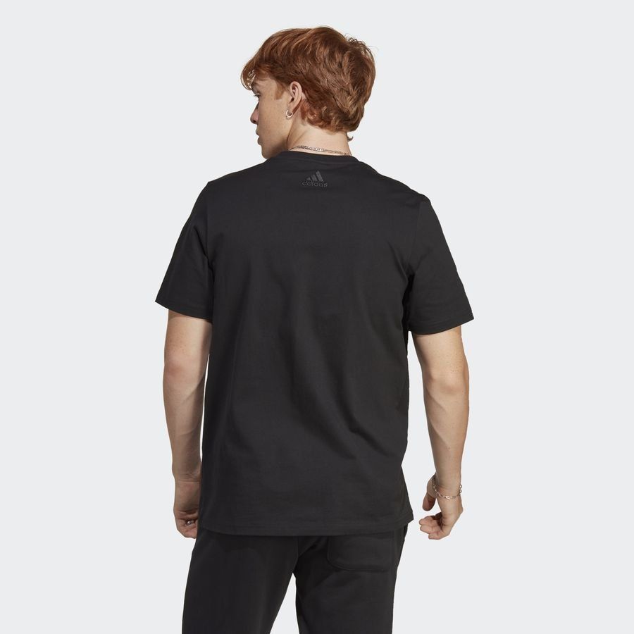 adidas T-Shirt Essentials Big Logo - Noir/Blanc