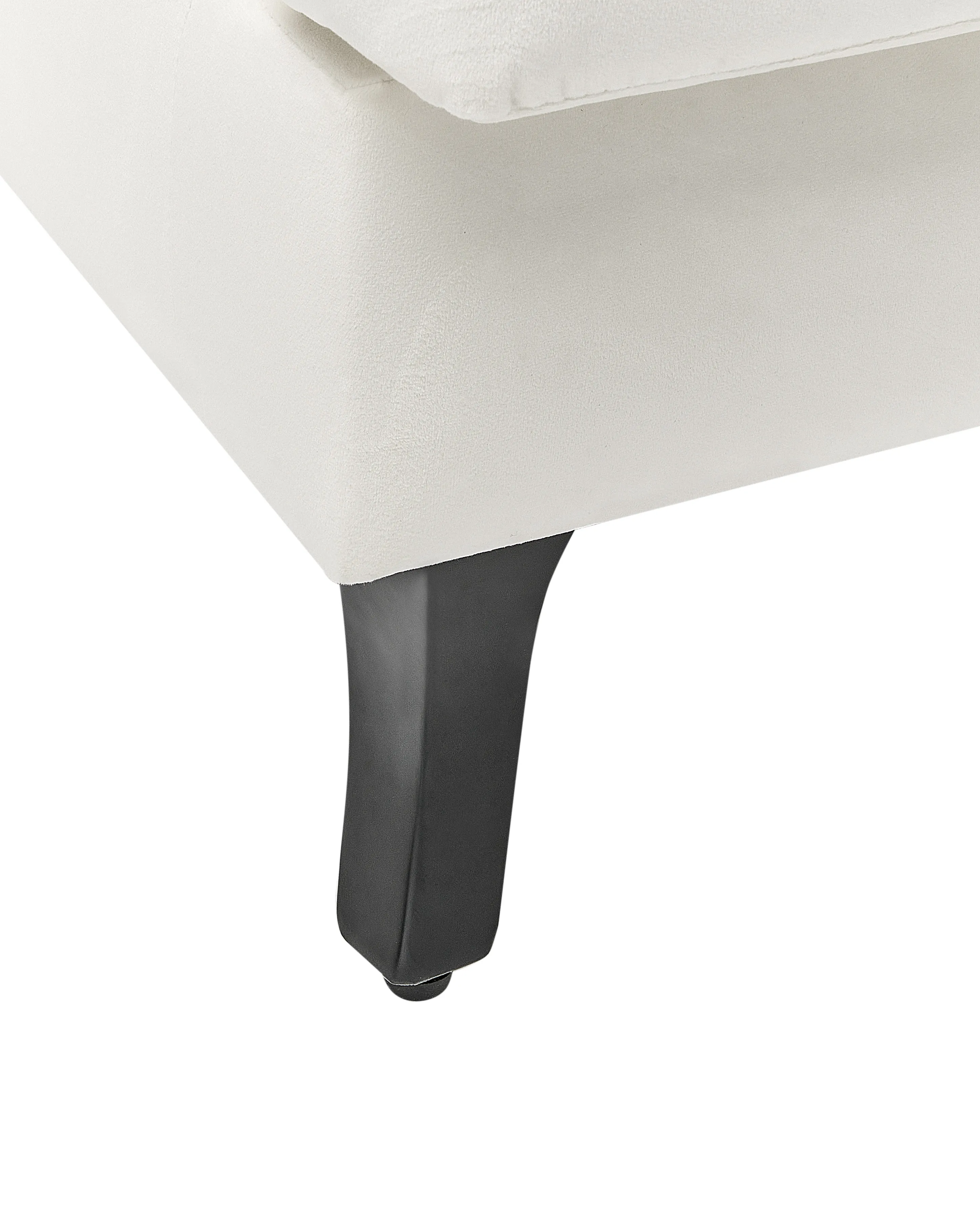 Oorfauteuil ALTA Fluweel Gebroken wit