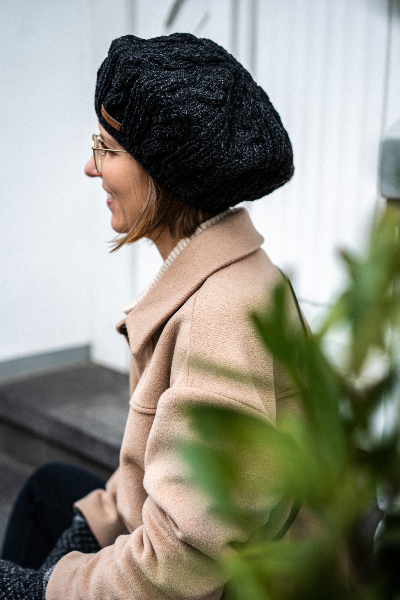 Strickbarett, schwarz günstig bestellen