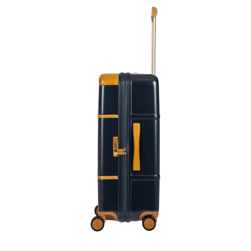 Valise rigide Bellagio 76 cm Bleu/tabac