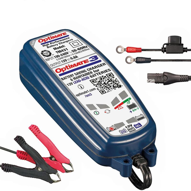OptiMate - 3 - Acculader - 12V - 0.8A - 7-Staps