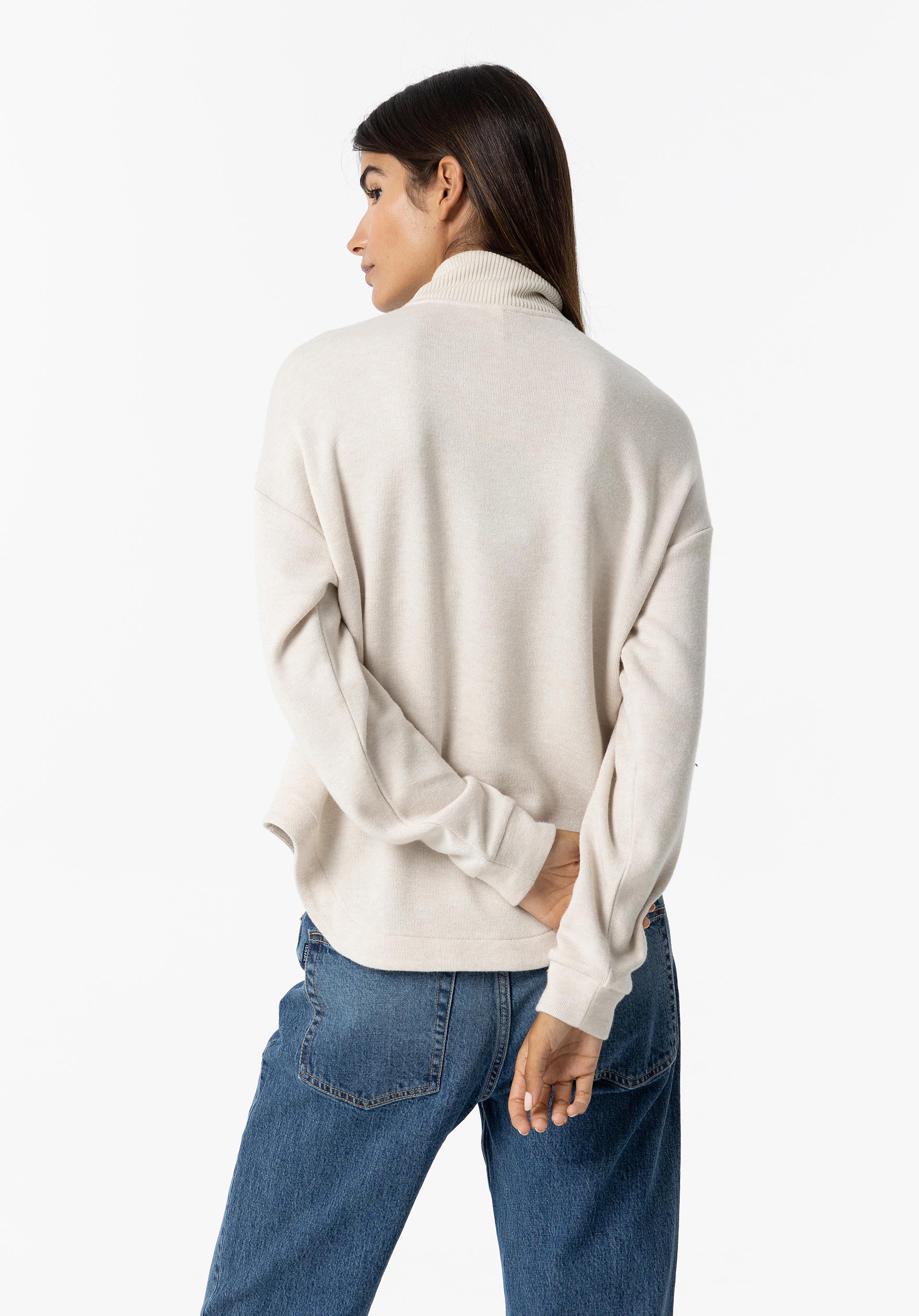 Sweatshirt com Fecho Frontal