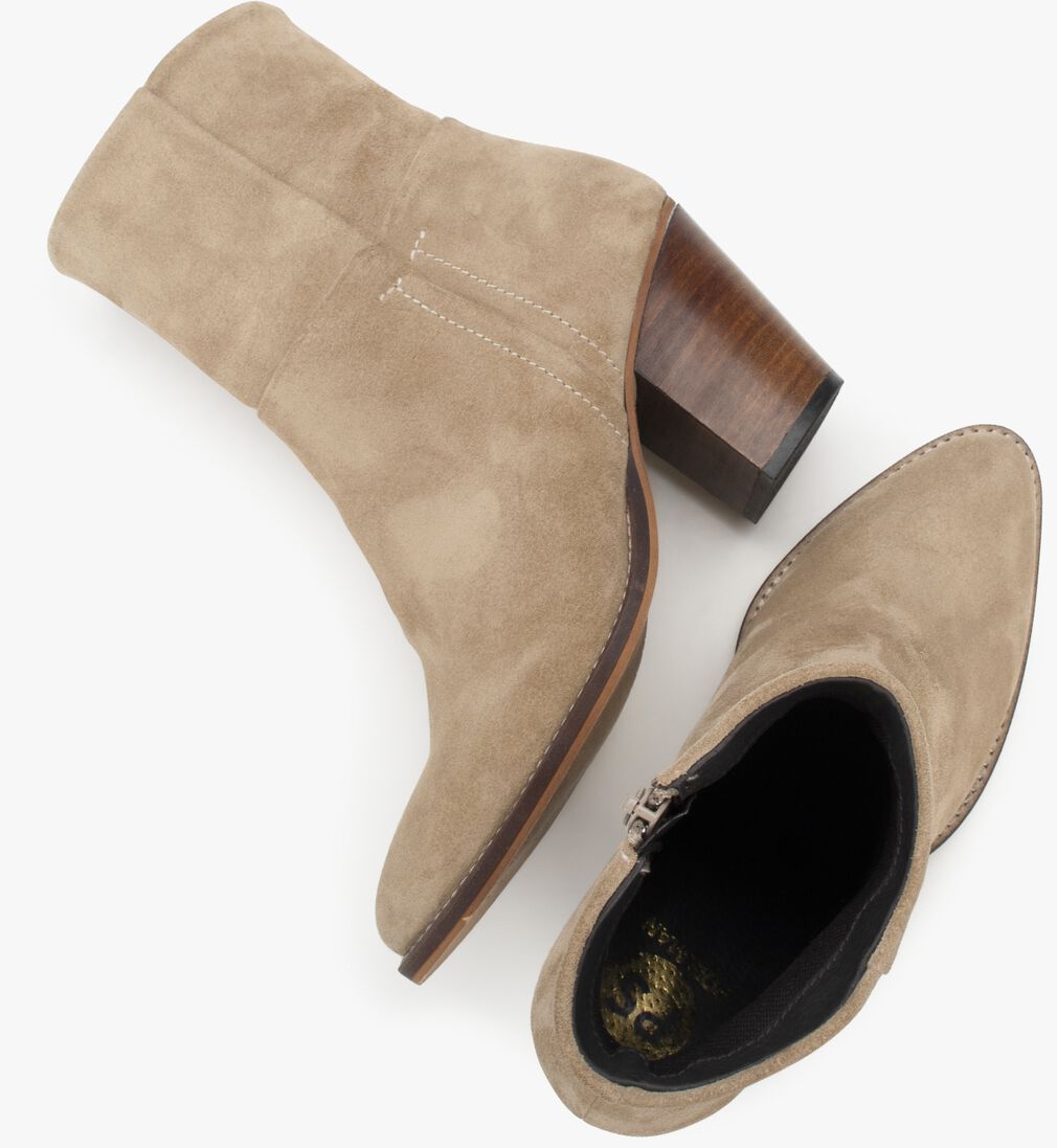 PS POELMAN beige ps poelman enkellaarsjes supra