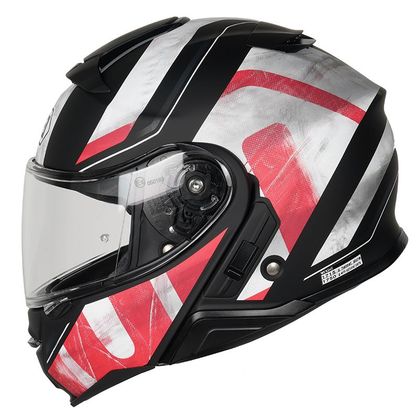 Casque Shoei NEOTEC 2 - JAUNT - Noir / Rouge