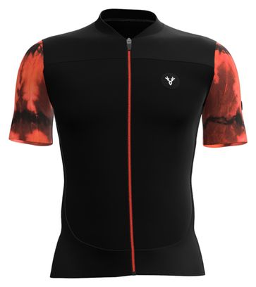 Maillot Manches Courtes LeBram Ventoux Élément Orange Noir