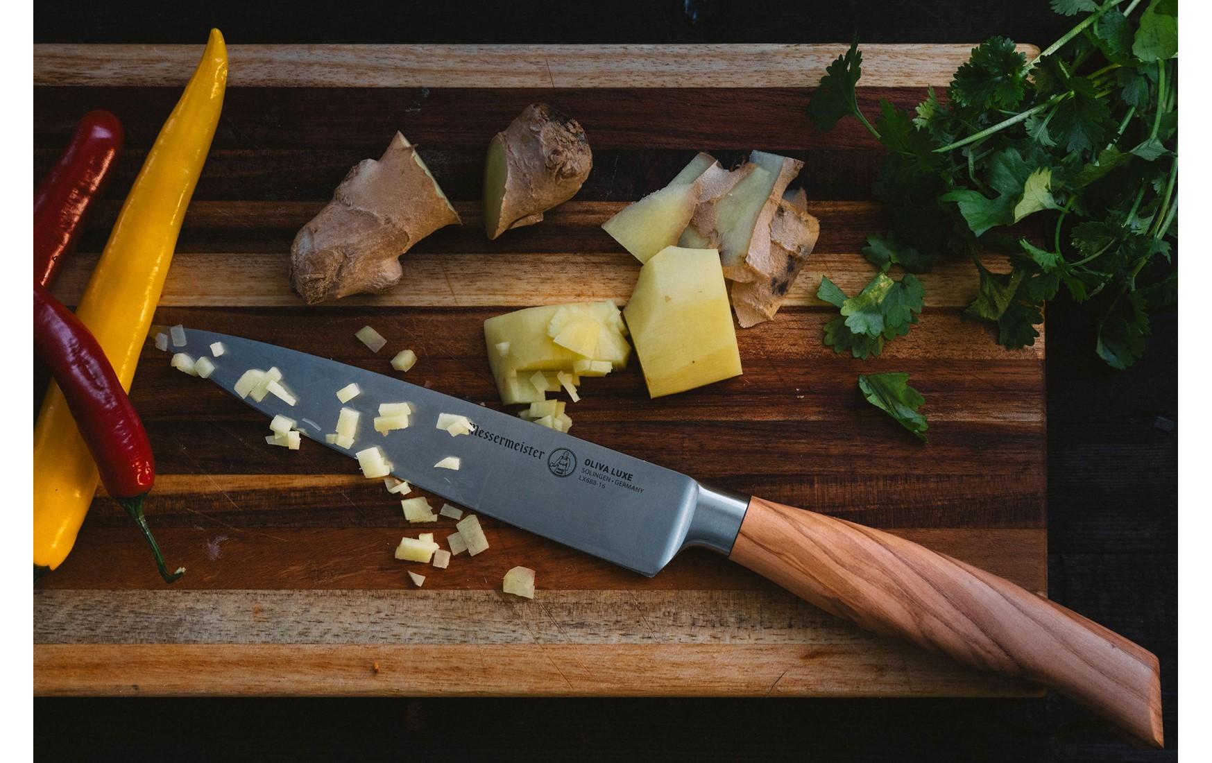Universalmesser Oliva Luxe 16.5 cm, Nature/SilberAllzweckmesser