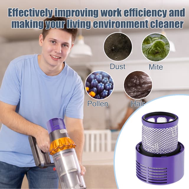 Efterfilter til Dyson V10 / SV12 støvsuger 2-pak