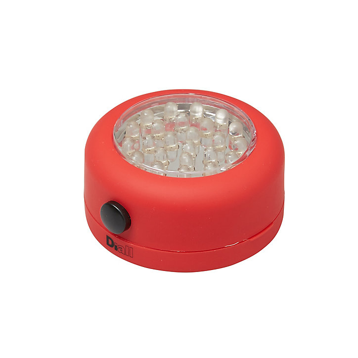 Lampe LED magnétique ronde rouge Diall 68 lumens