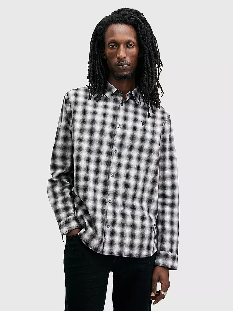 ALLSAINTS Hemd Regular Fit ELEKTRA schwarz