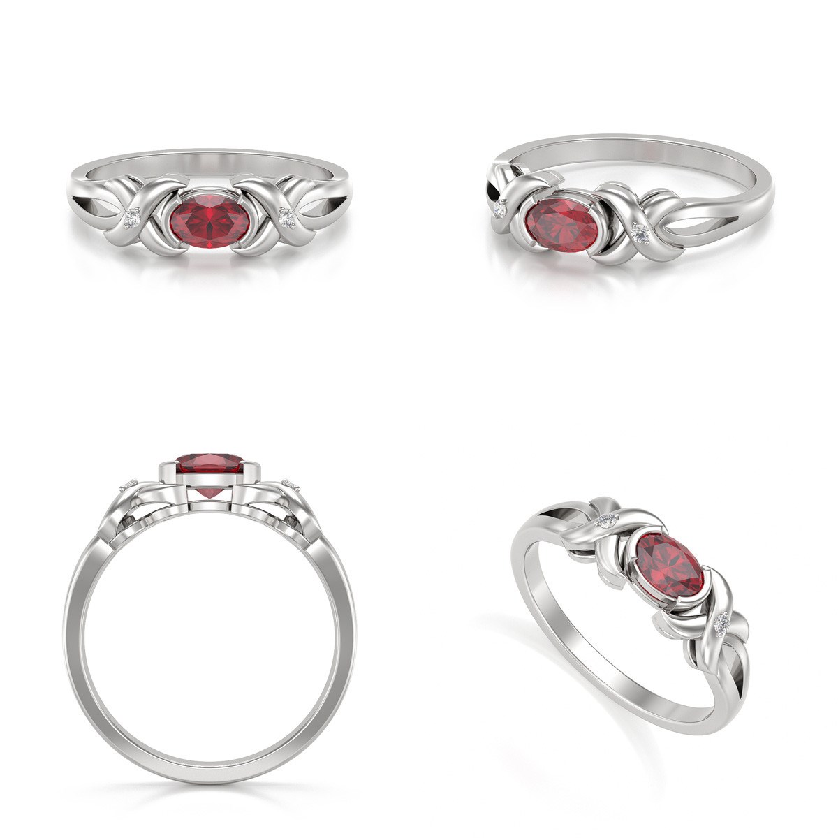Bague rubis en argent 925 : un bijou précieux et unique | Aden Boutique