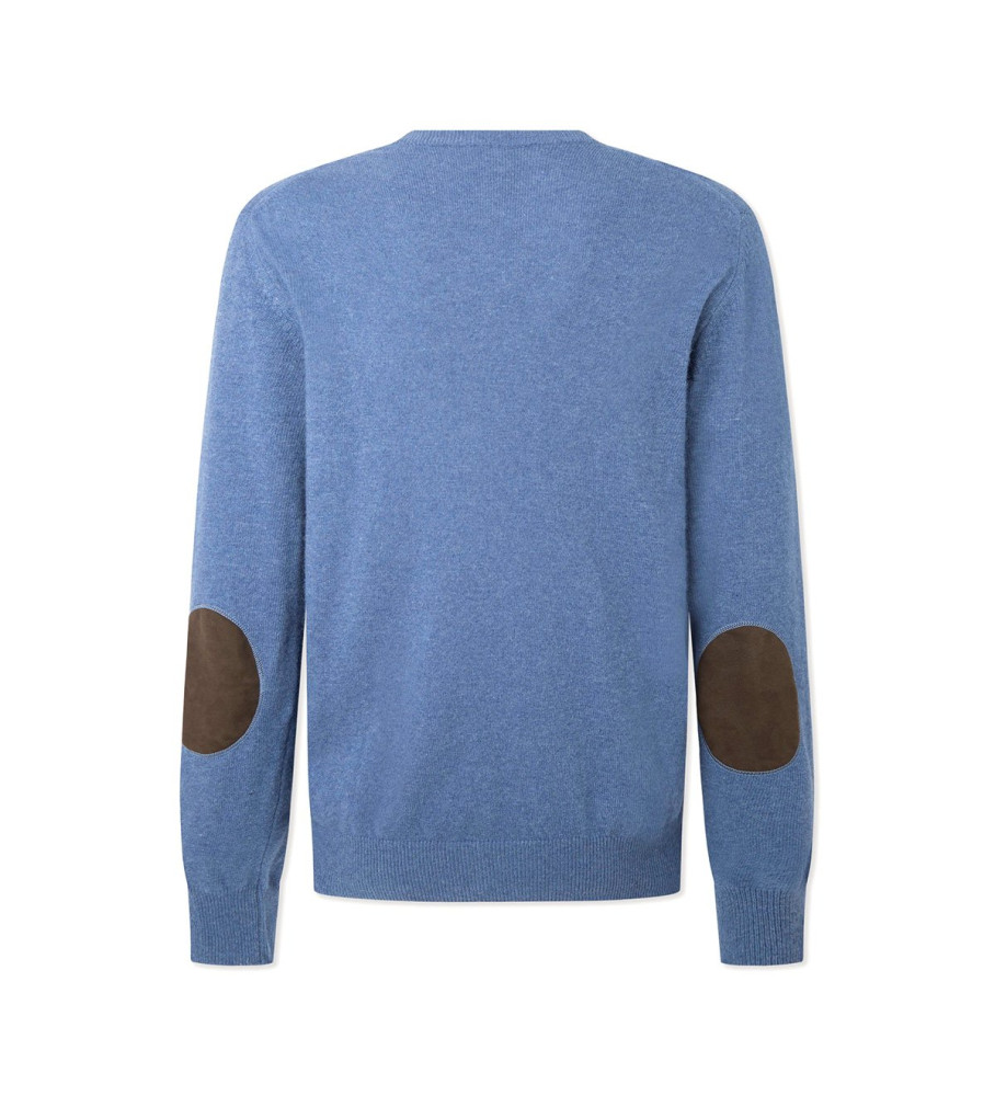 Camisa Hackett Merino Cash Azul