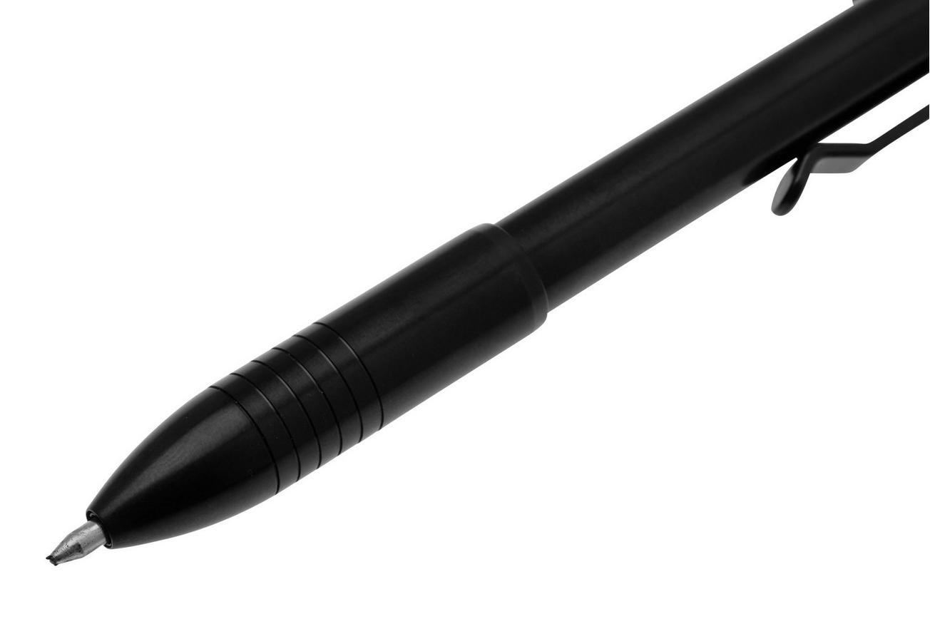 Big Idea Design Bolt Action Pen BA-DLC Black DLC Titanium, auto adjusting everyday carry pen