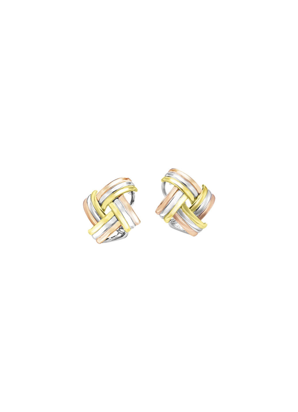Modische Knoten-Clipstecker in Tricolor