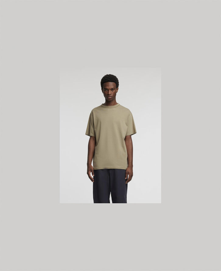 Annarr ANRRO GARMENT DYE SS O-NECK TEE Weathered teak