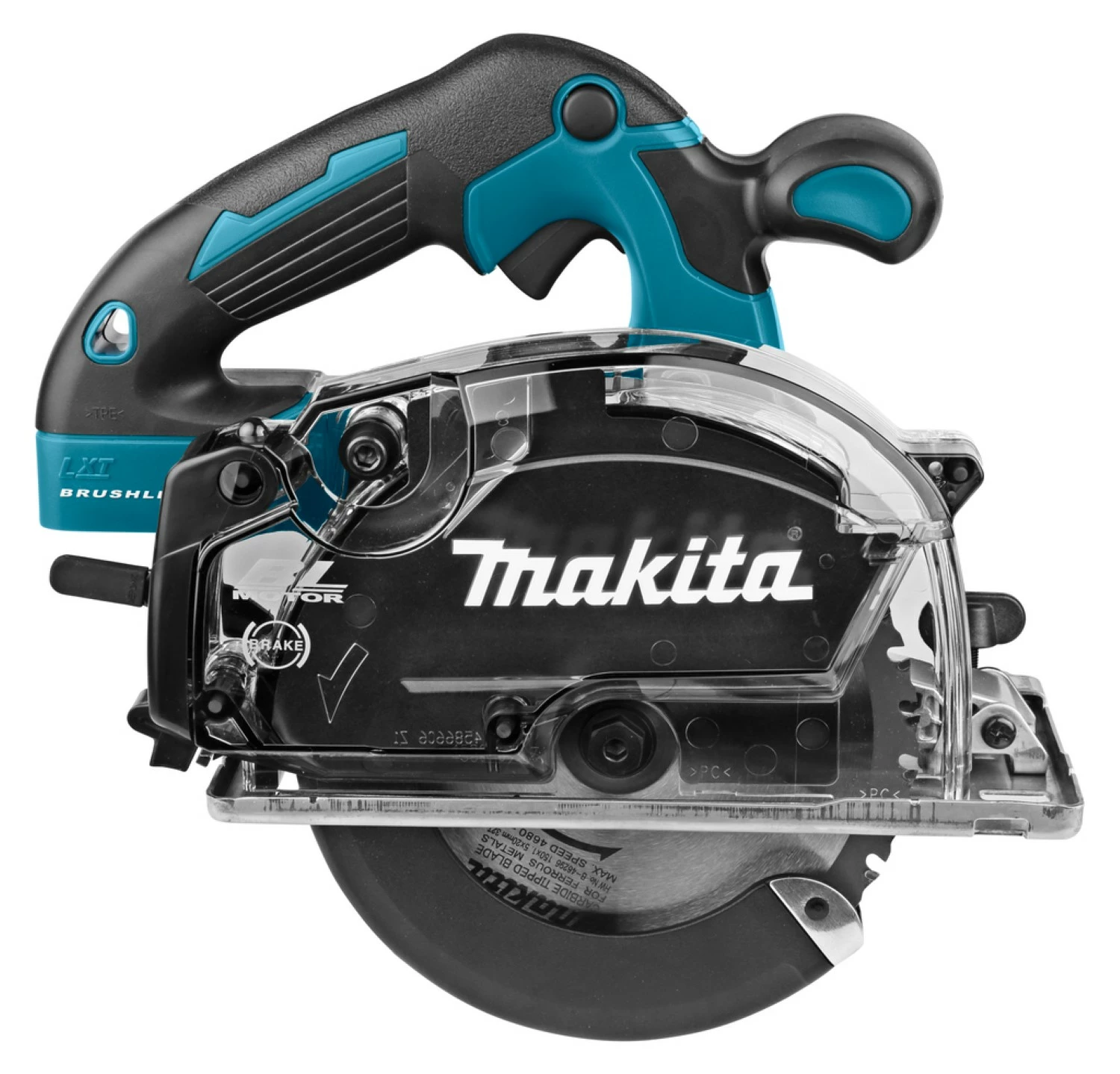 Makita DCS553RTJ 18V Li-Ion accu metaalcirkelzaag set (2x 5.0Ah accu) in Mbox - 150mm - koolborstelloos