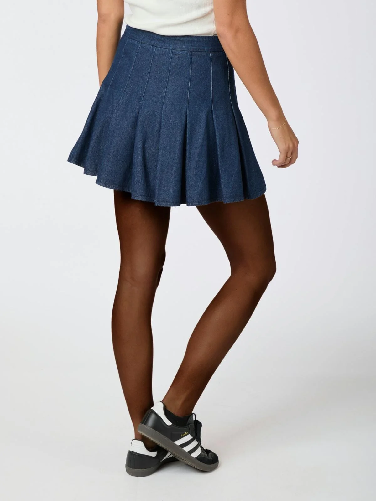 Neo Noir Laurina Denim Skirt