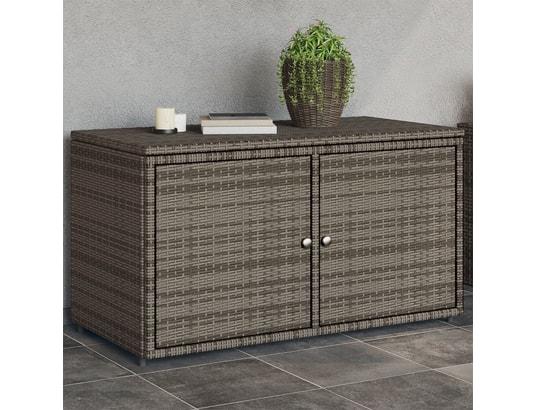 VIDAXL - Armoire de jardin Armoire de rangement jardin gris 110x55x60,5 cm résine tress...