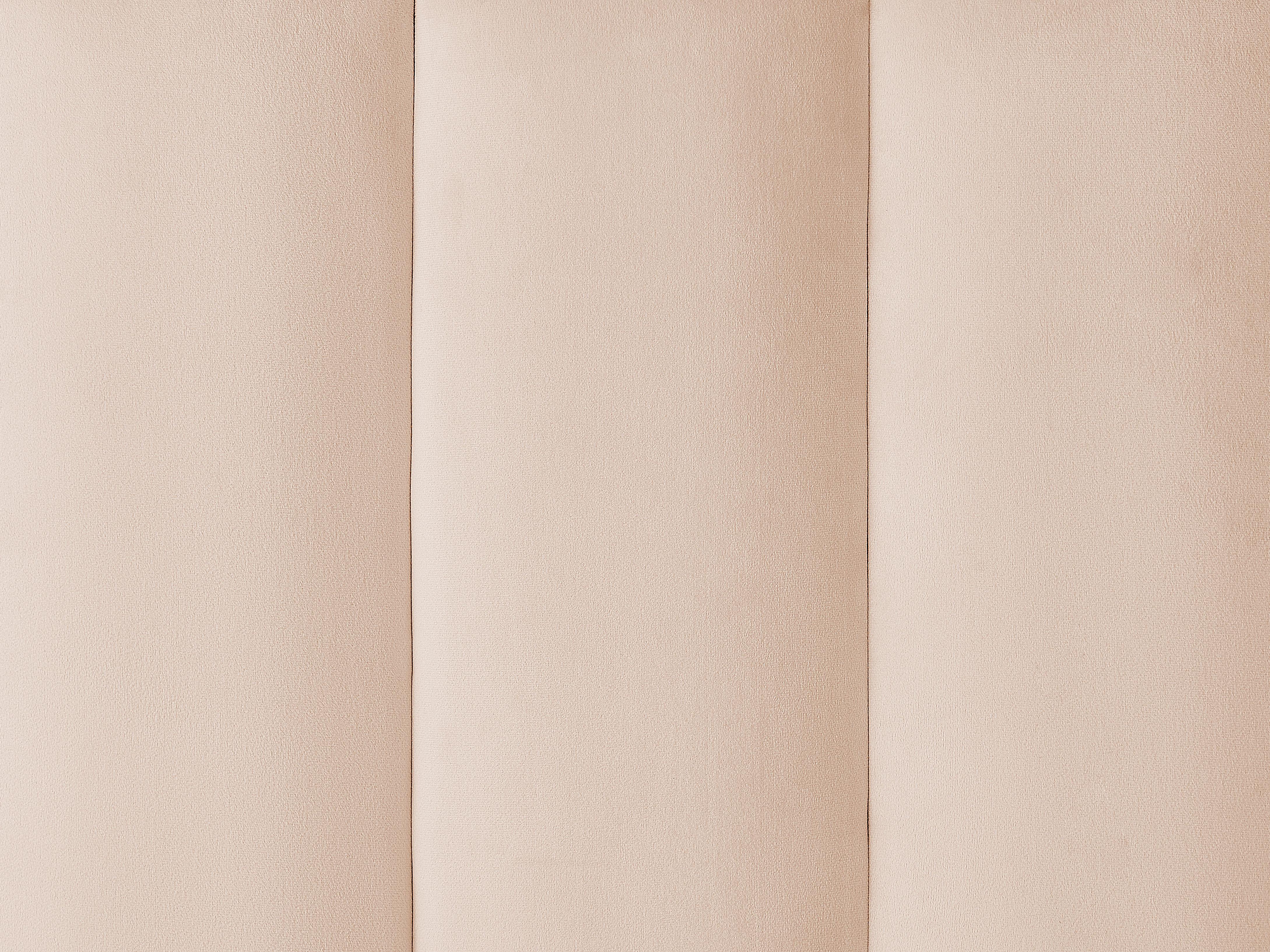 Bed Fluweel MIRIBEL 160 x 200 cm Beige